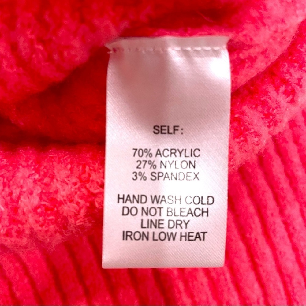 SOLD - 𝅺VICI collection pink turtleneck sweater size small - Picture 7 of 9